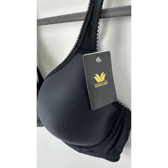 Wacoal Basic Beauty Spacer Underwire T Shirt Bra Womens 34C Black New Intimates - Picture 4 of 11